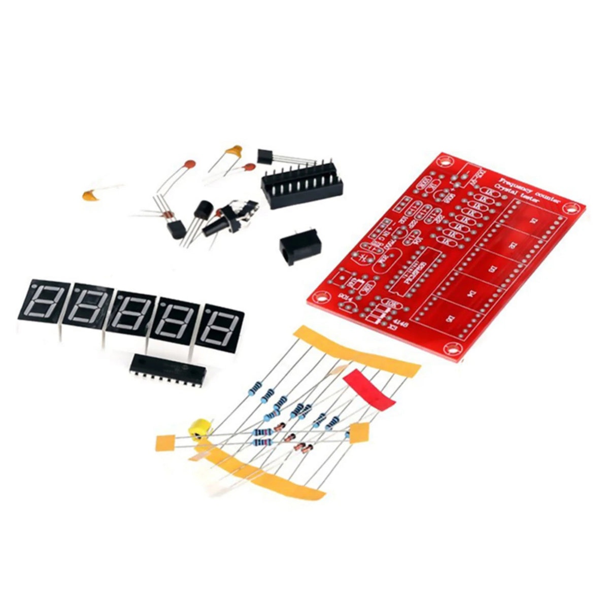 Automatic Range Conversion Crystal Frequency Counter Tester LED PCB
