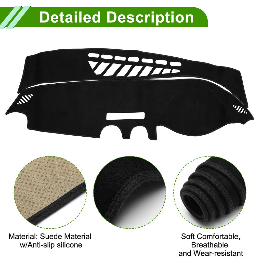 Dashboard Dash Cover Mat for Audi A3 (2014–2020) Sun Protector Pad Black
