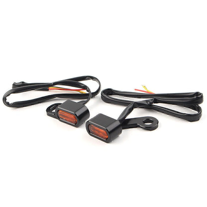 2x Moto Amber Turn Signal Indicator For Harley Touring Electra Glide 2009-17