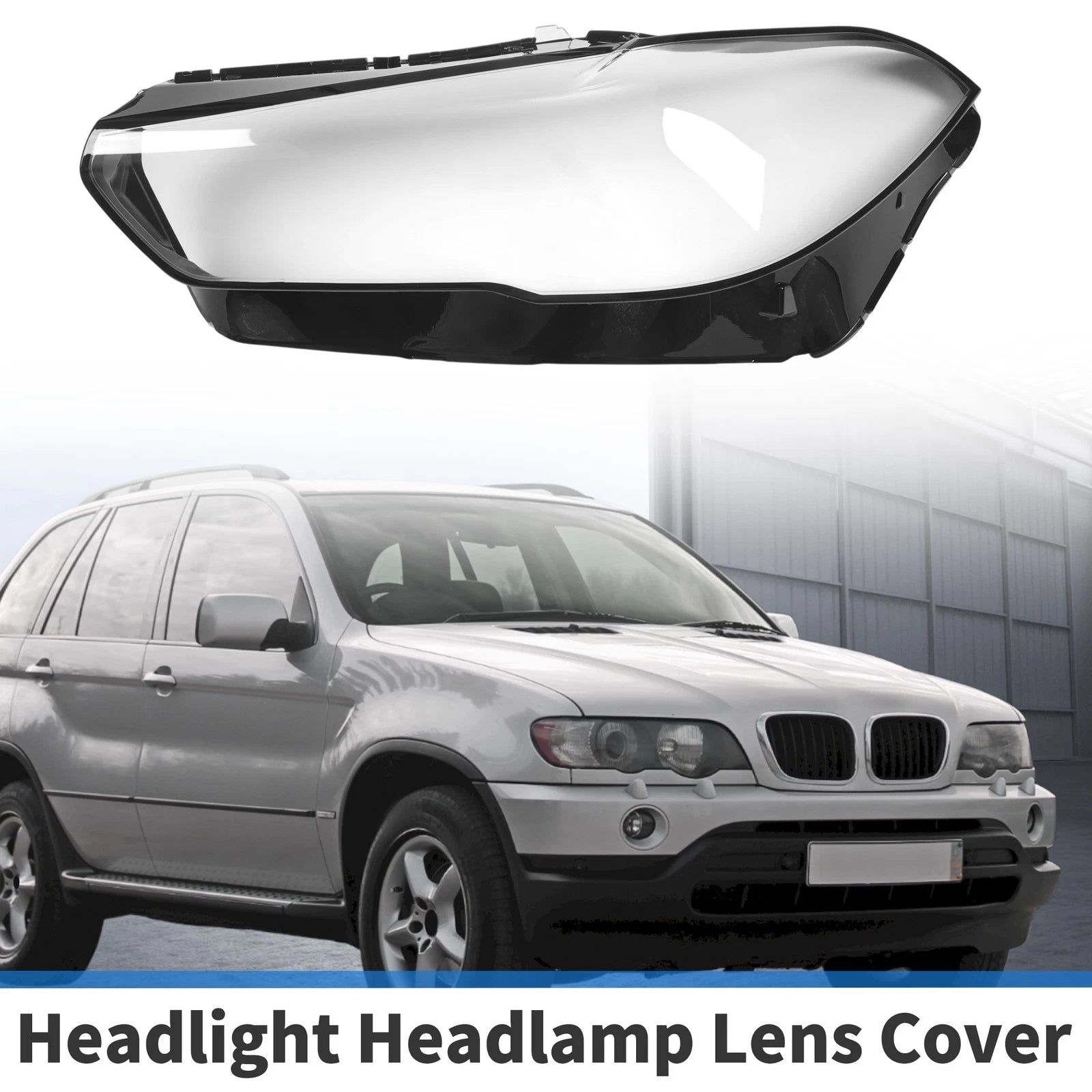 Front Left Headlight Lens Cover Replacement for BMW X5 G05 (2019–2021)
