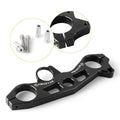 Upper Triple Tree Clamp for Kawasaki Ninja ZX6R (2000–2002) Black