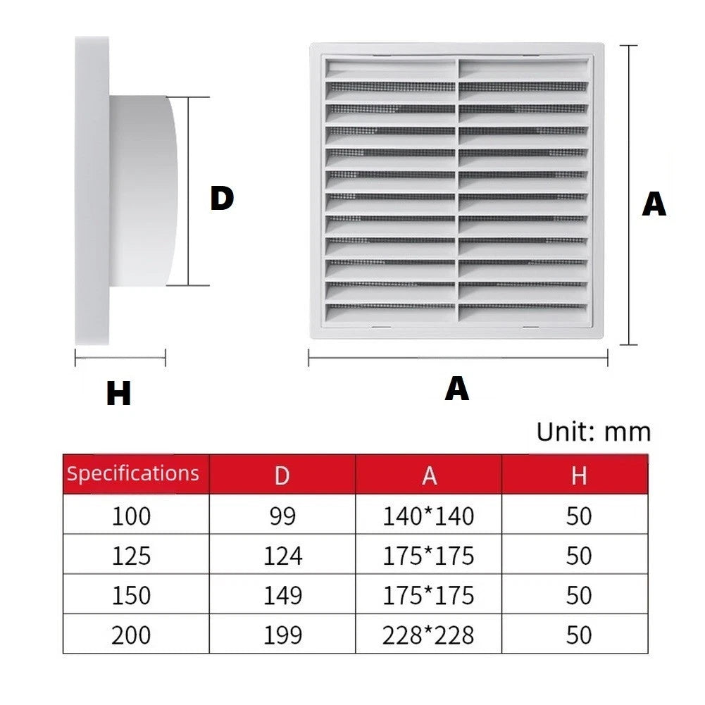ABS Plastic Air Vent for Improved Airflow