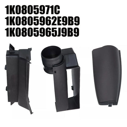 3Pcs Air Intake Duct Cover Assembly for VW Golf Jetta Mk5 Mk6 (2006–2014) 1K0805971C