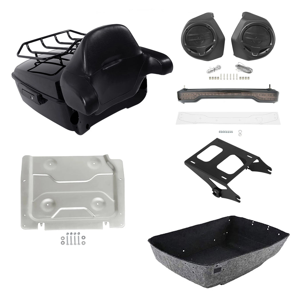 Trunk Luggage Mount Rack Light Speaker Plate for Harley Touring (2014–2026)