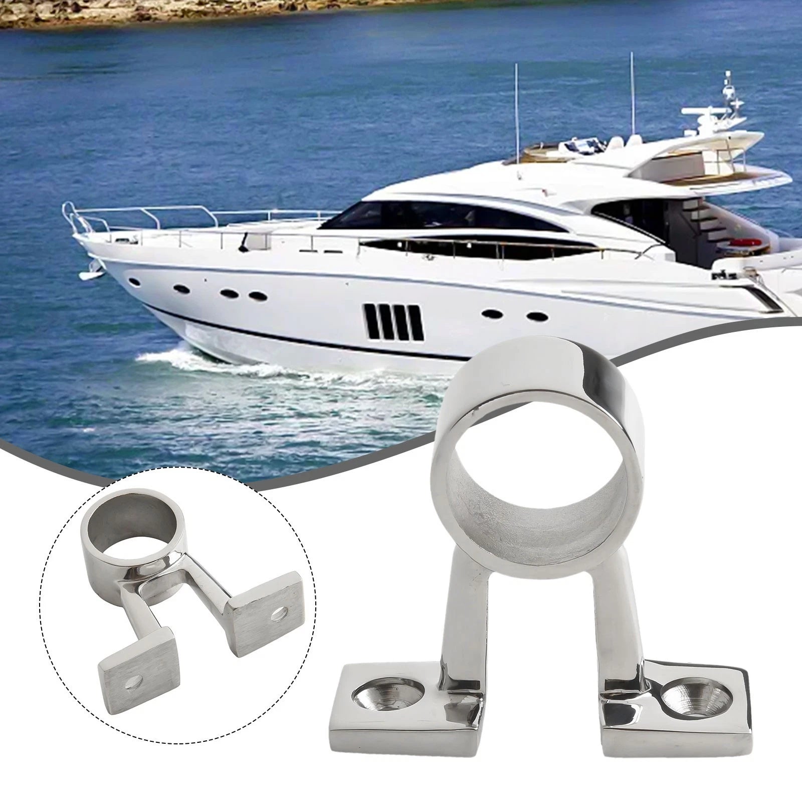 Boat Frame Rail Mount for Marine Applications (25mm Diameter)