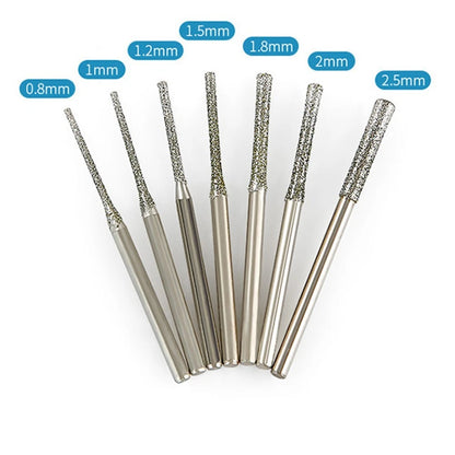 5PCS Diamond Coated Drill Bits for Glass Jade Amber