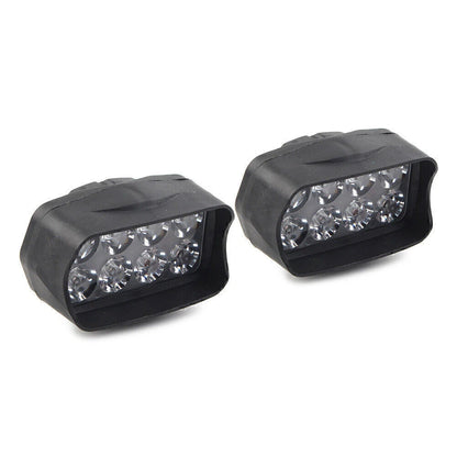 2X 8-LED Motorcycle Headlight Spot Fog Light Bulbs for UTV ATV