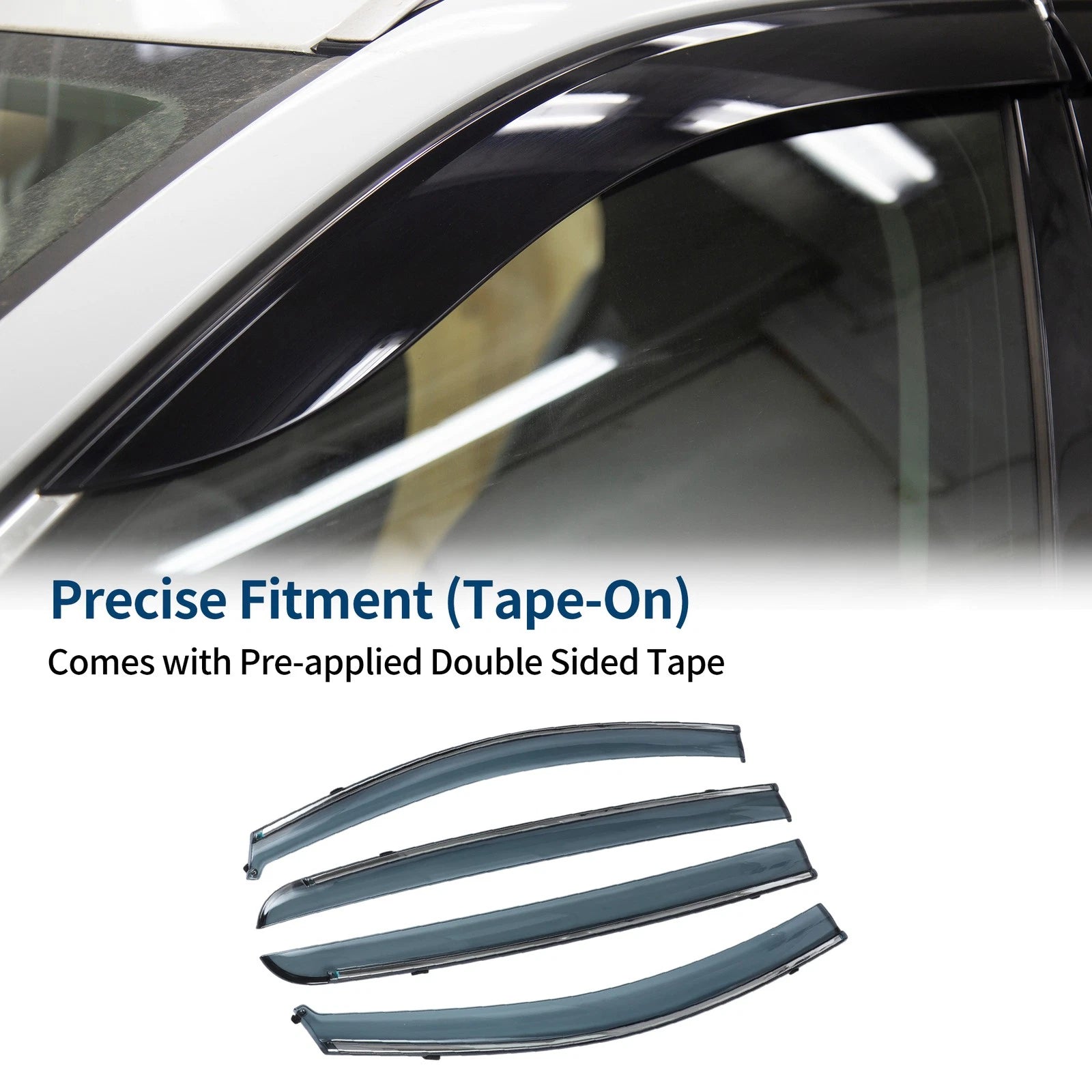 Car Window Deflectors Side Window Vent Visors for Chevrolet Aveo Hatchback (2007–2011)