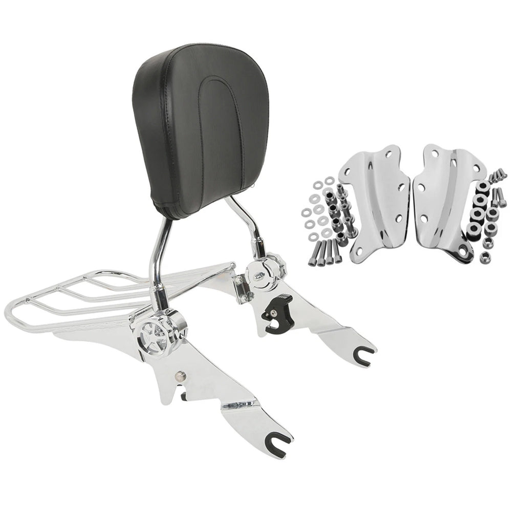 Backrest Sissy Bar & Docking Hardware Kit for Harley Touring Road Glide (2009–2013)