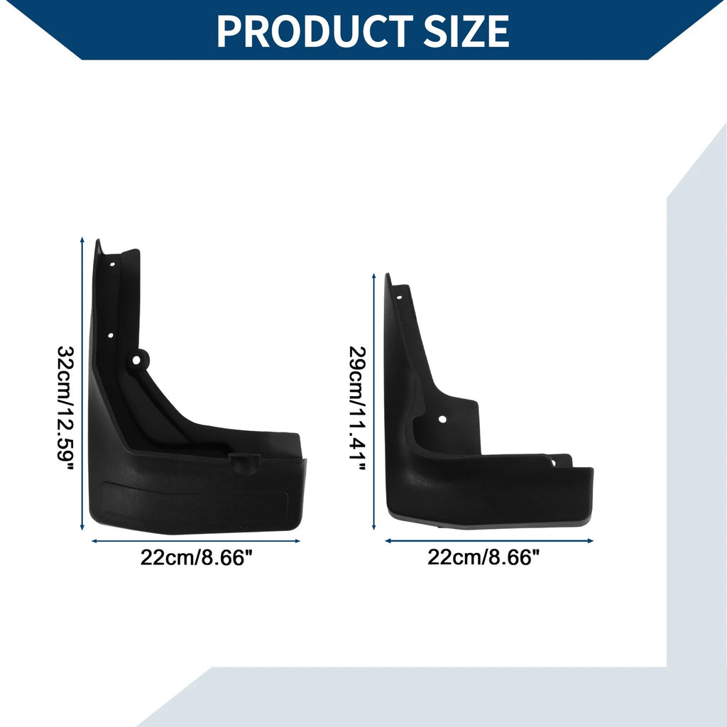 Mud Flaps Splash Guards 1 Set for Mercedes-Benz GLC Coupe (2017–2019)