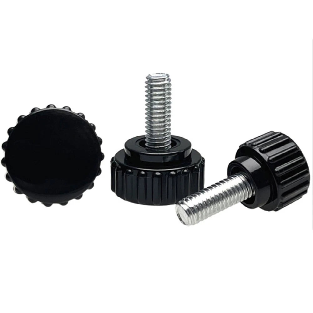 2X M6x35mm Thumb Screws with Plastic Button Head for Secure Fastening