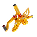 CNC Aluminum Rearsets Footpegs Gold for Honda CB CBR 650 R F (2019–2023)