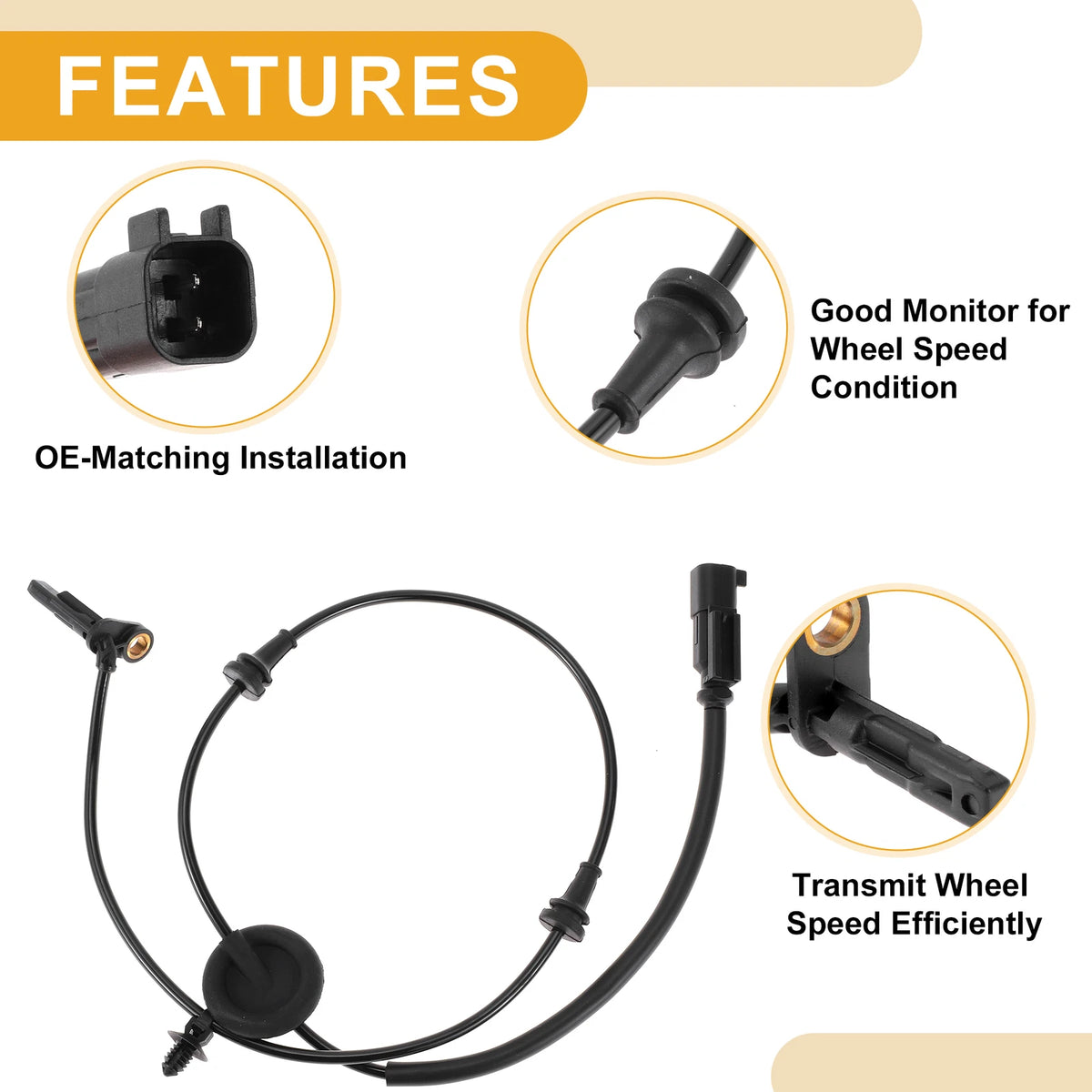 ABS Wheel Speed Sensor No. 26234475 for Buick GL8 (2011–2023) Front