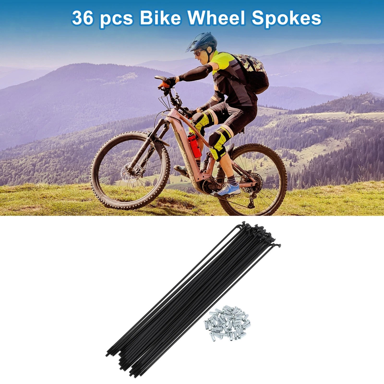 Bicycle Spoke Nipple Replacement Set 260mm for 12G Universal (2005–2015)