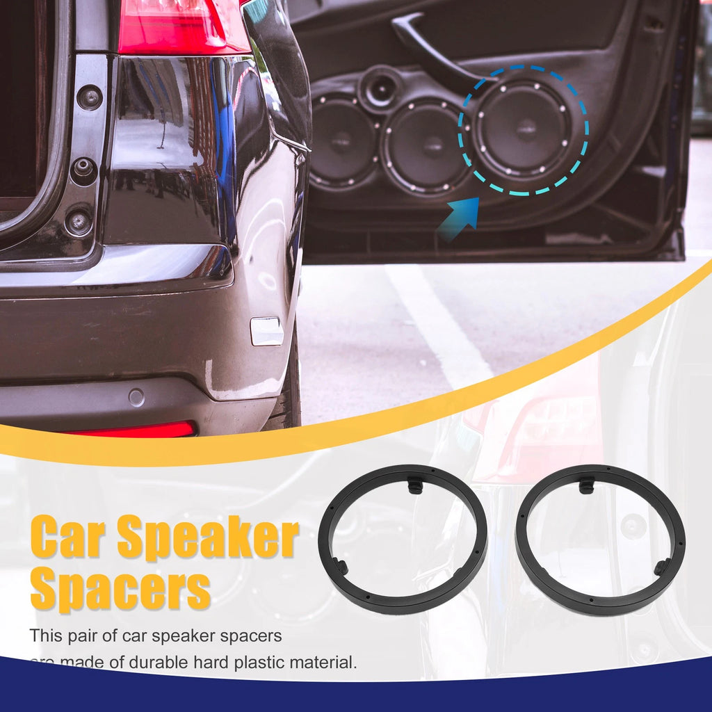 Car Audio Speaker Spacer Adaptor Rings for Mitsubishi (2 Pack, 6.5")