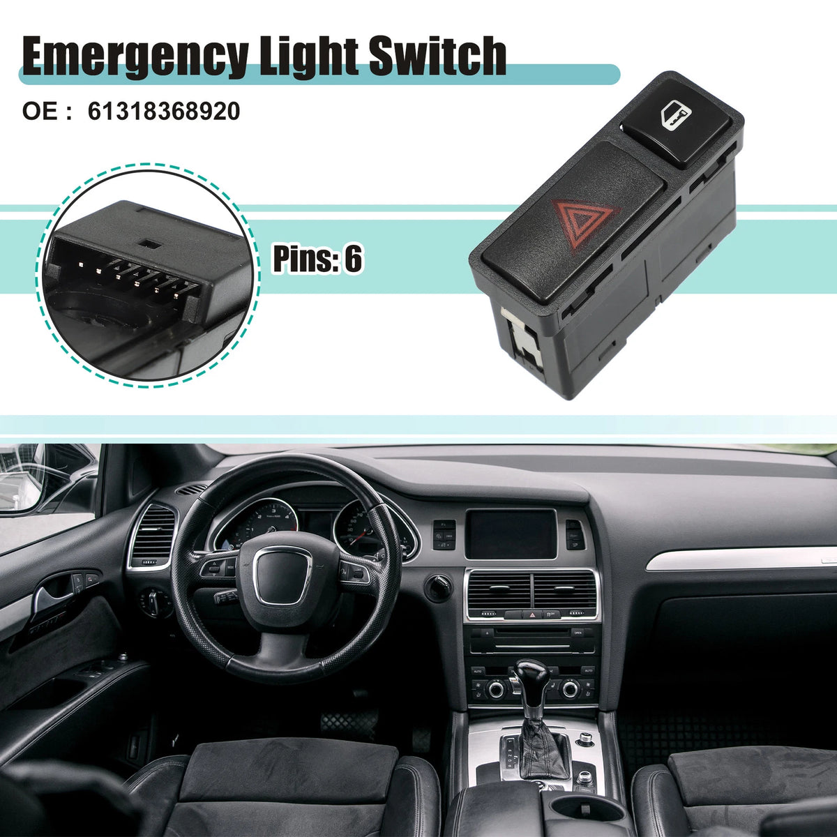 Emergency Light Warning Switch for BMW 323Ci (2000–2006)