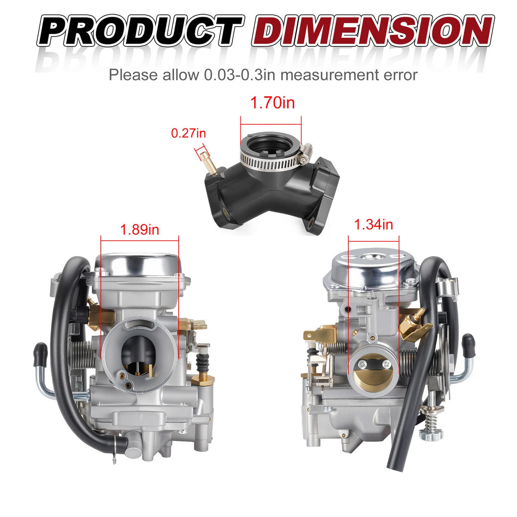 Carburetor and Intake Manifold for Yamaha XV250 Virago 250 (1988–2007)