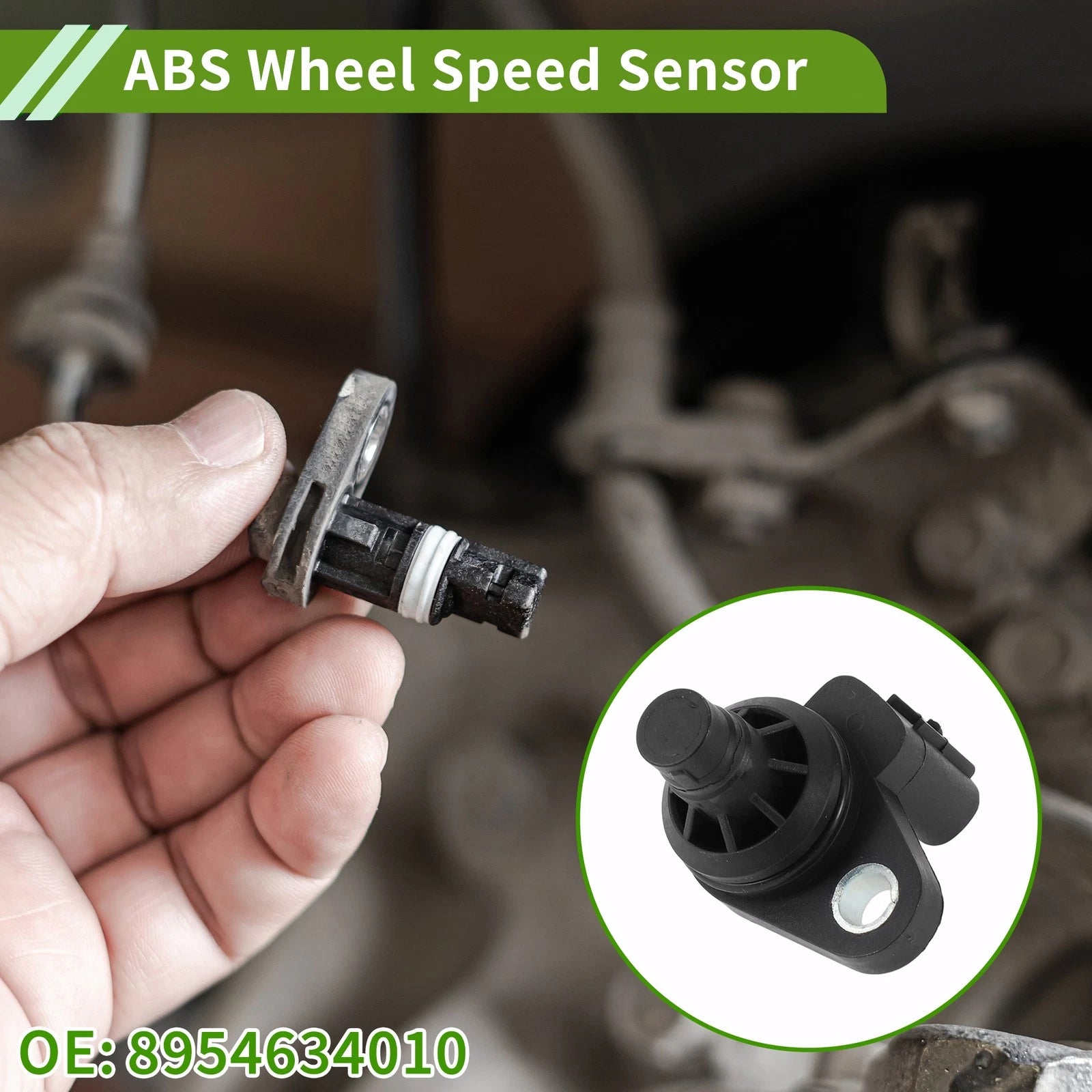 ABS Wheel Speed Sensor Rear Left Replacement for Toyota Tundra (2007–2021)