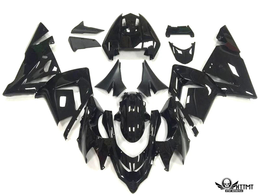 Gloss Black Fairing Kit for Kawasaki Ninja ZX10R (2004–2005)