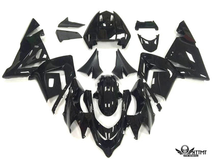 Gloss Black Fairing Kit for Kawasaki Ninja ZX10R (2004–2005)