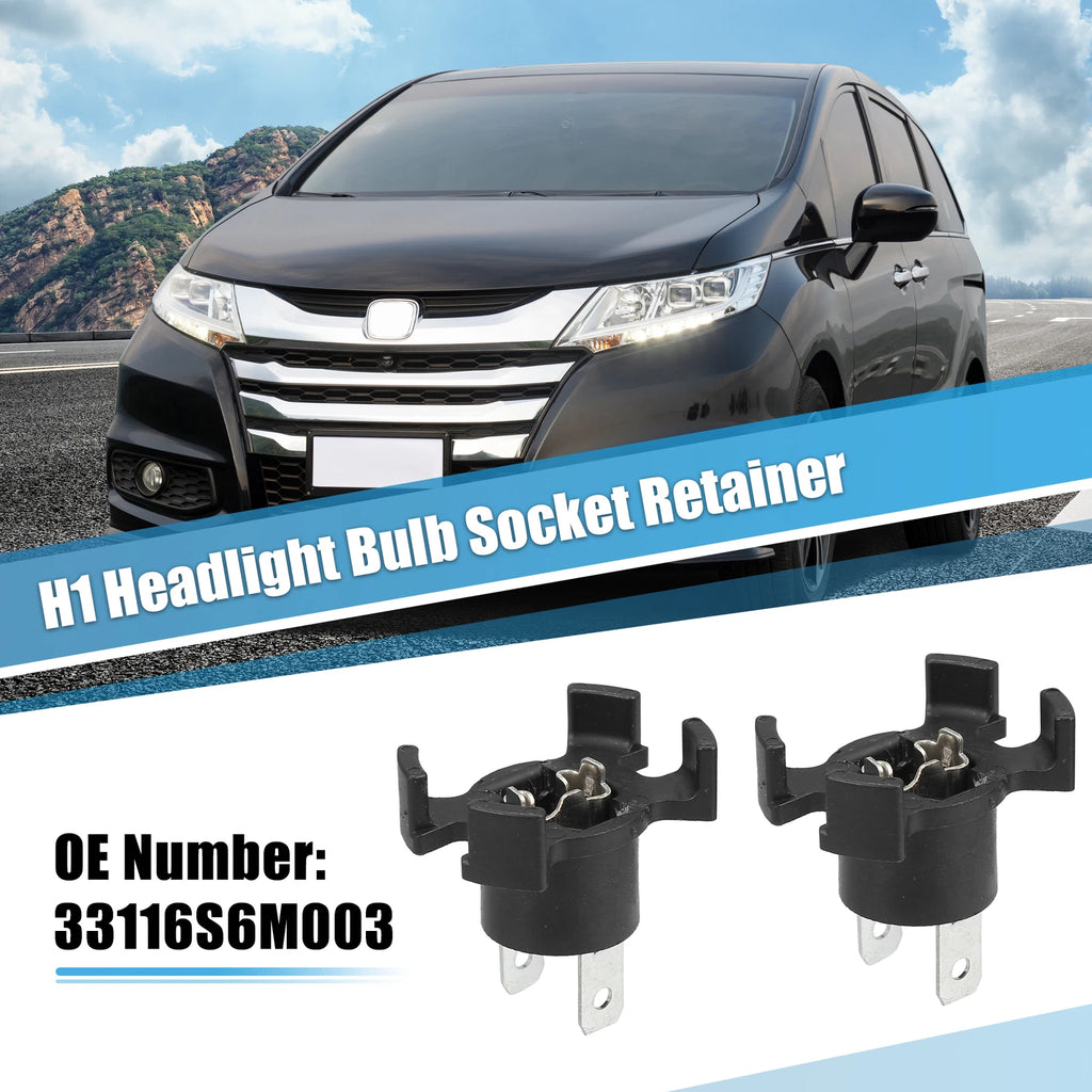 2X Headlight Bulb Socket Retainer Holder Adapter for Honda Odyssey