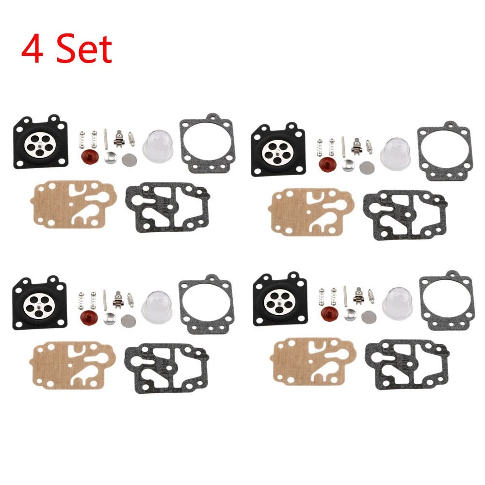 Set of 4 Carburetor Gasket Repair Kit for Walbro 43CC 52CC (40-5/44F-5 34F 36F 139F)