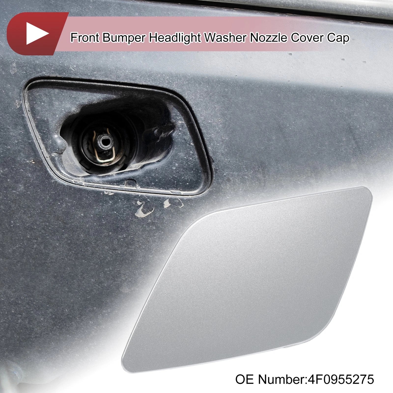 Front Left Washer Nozzle Cover Cap for Audi A6 (2005–2008)