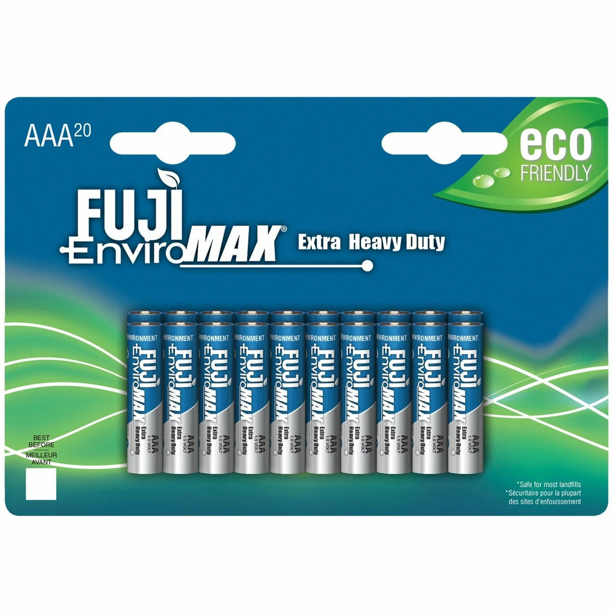 Set of 20 AAA Extra Heavy-Duty Batteries for Fuji 3400BP20