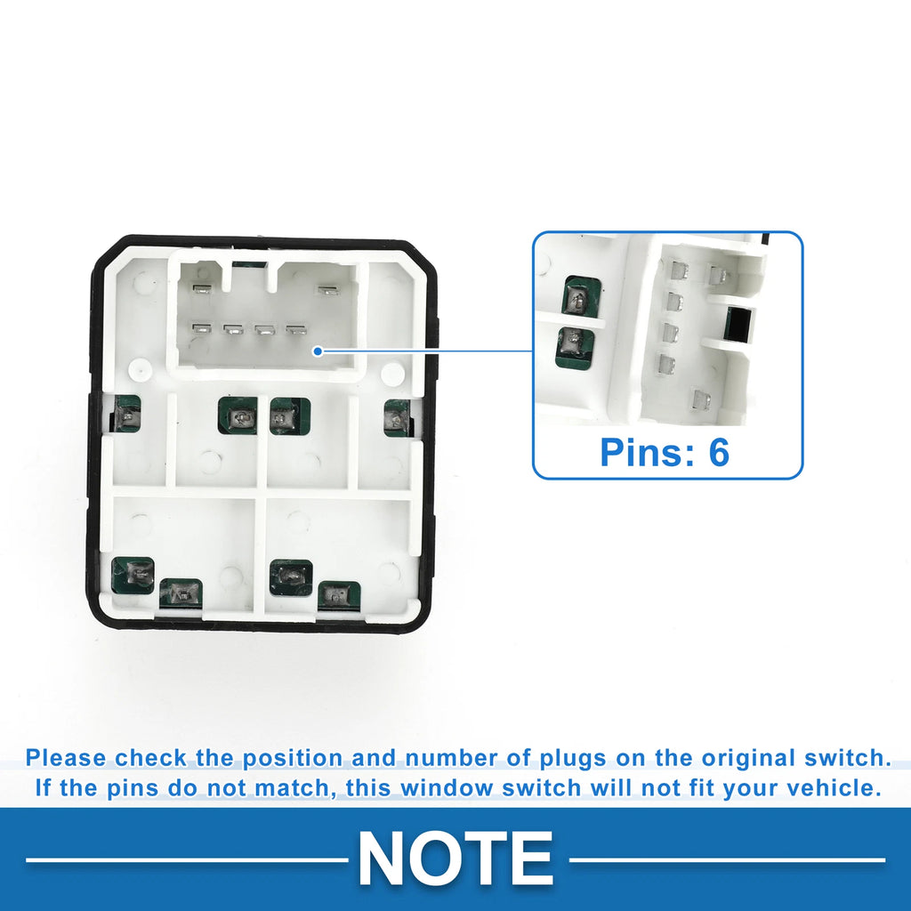 Power Window Switch for Chevrolet Aveo (2006–2011) No. 96652187