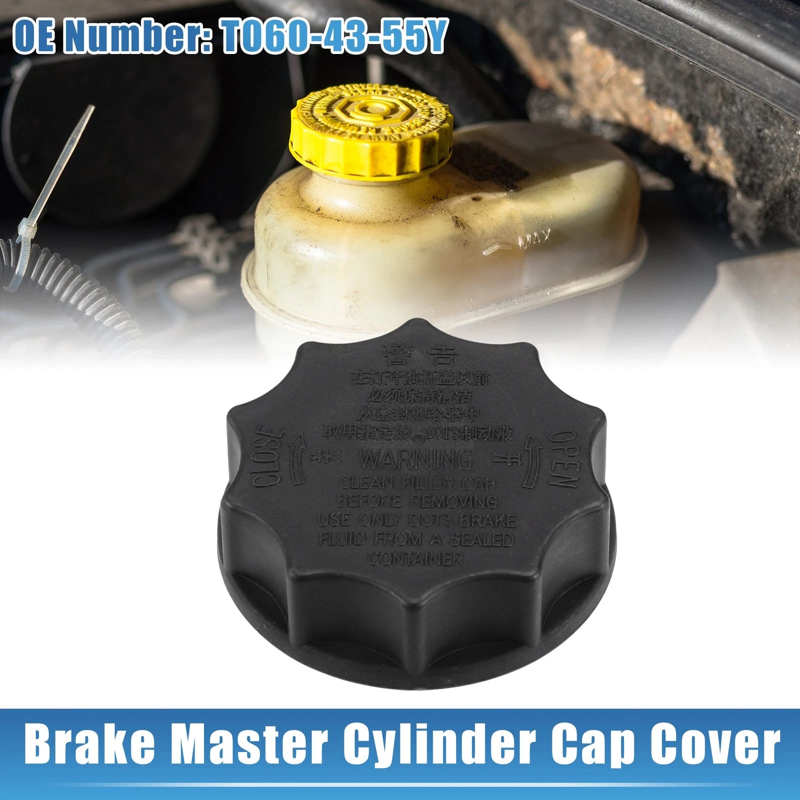 Brake Master Cylinder Cap Cover Replacement for Mazda Millenia S (1999–2002)