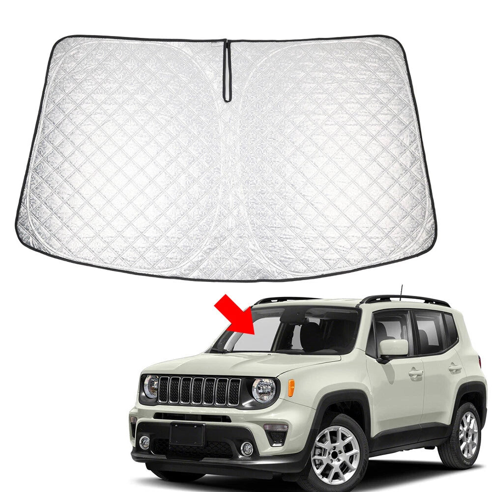 Foldable Windshield Sun Shade for Jeep Renegade (2015–2021)