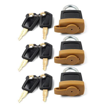 Set of 3 Padlocks & Keys for Caterpillar CAT 5P8500/501 246-2641