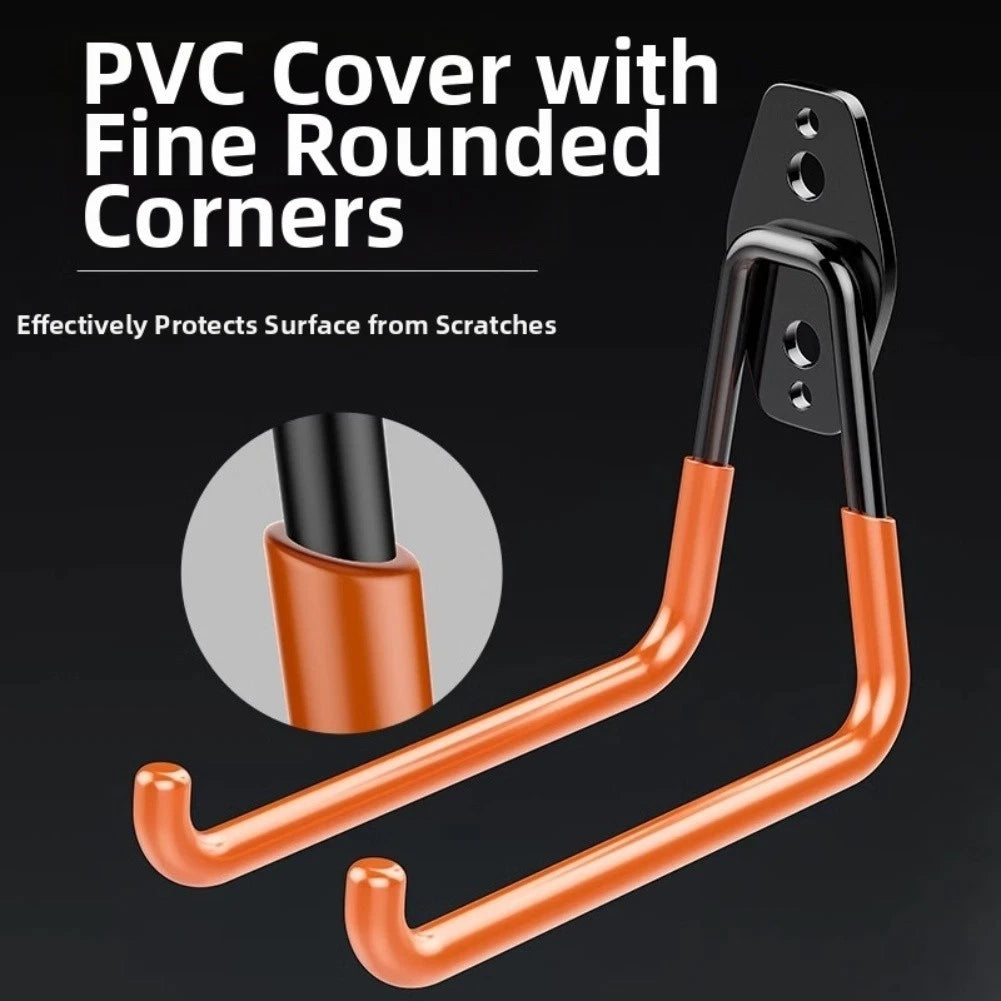 Set of 4 Garage Hooks for Bike Hanger Vertical Storage