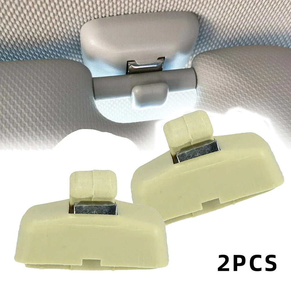Set of 4 Anti Corrosion Sun Visor Hook Clips for Skoda Fabia (2000–2007)