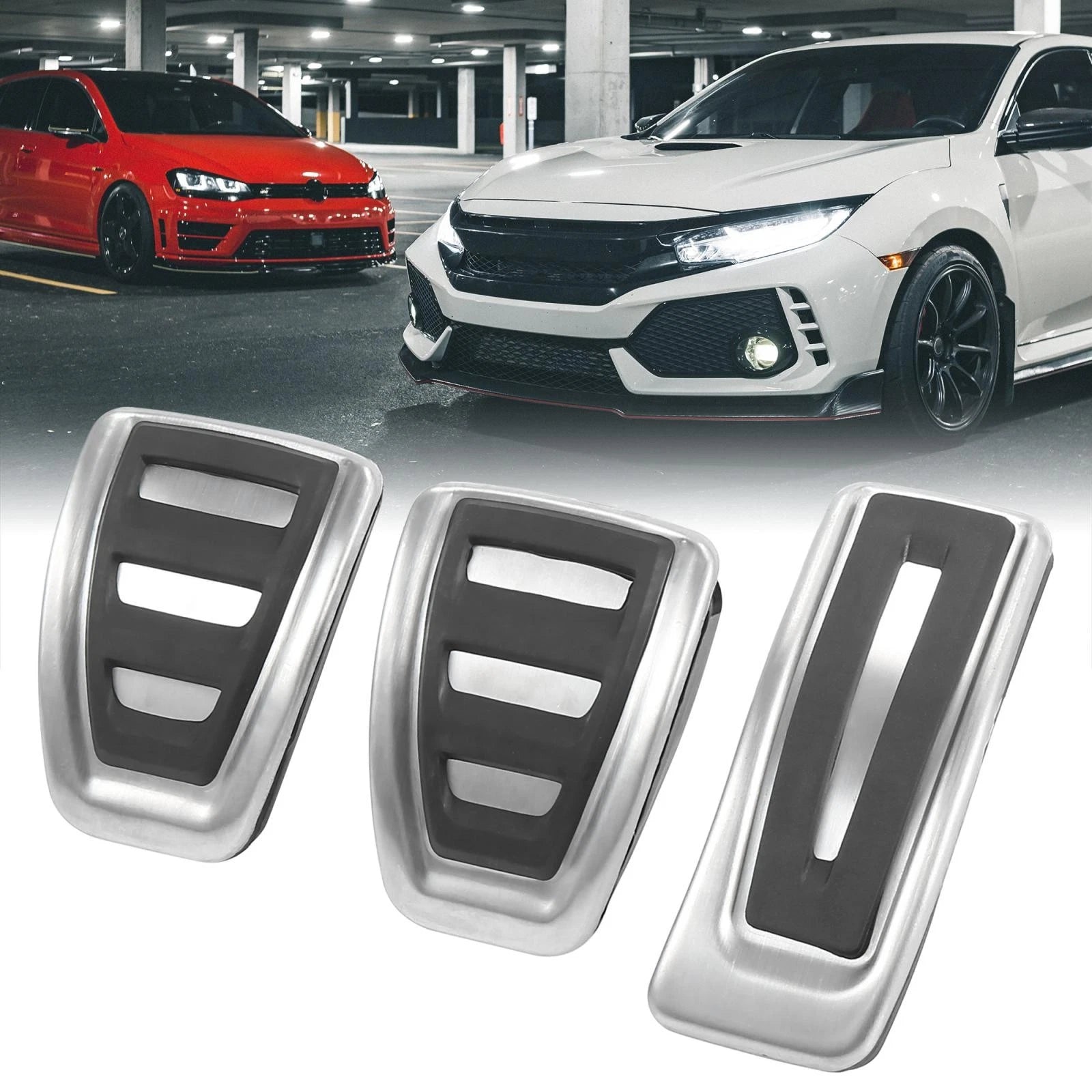Accelerator Clutch Brake Pedal Pad Cover Kit for Audi A6 (2012–2018)