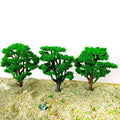 10Pcs Tree Models for HO N Scale Architecture Railroads (N/A)