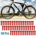 Brake Cable Cap Replacement Set for Bike Bicycle Gear Shifter (Red)