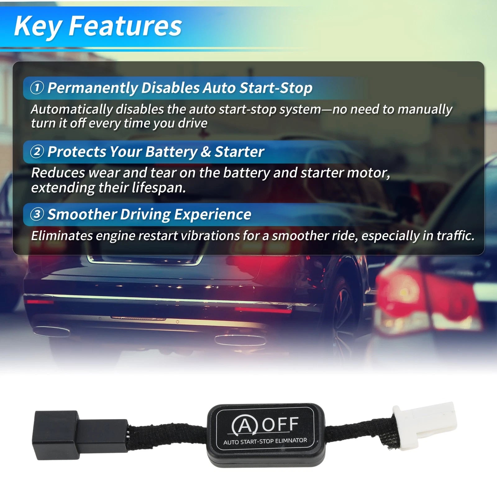 Auto Start Stop Eliminator for Toyota Corolla (2019–2023) Auto Disable