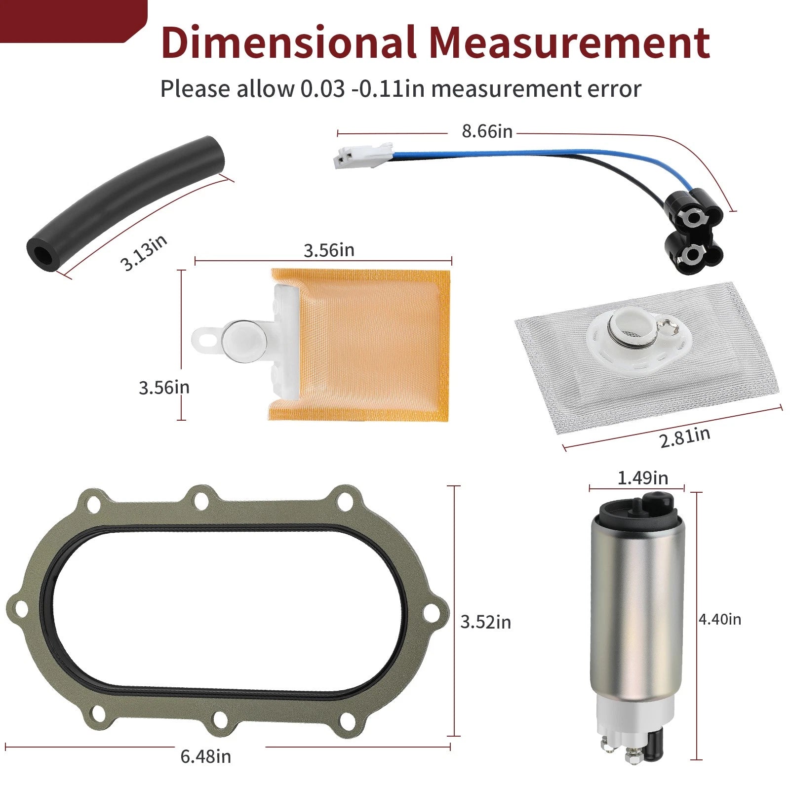 Fuel Pump + Oil Tank Seal w/ Strainers for Suzuki TL1000R (1998–2003) 15100-02FB0