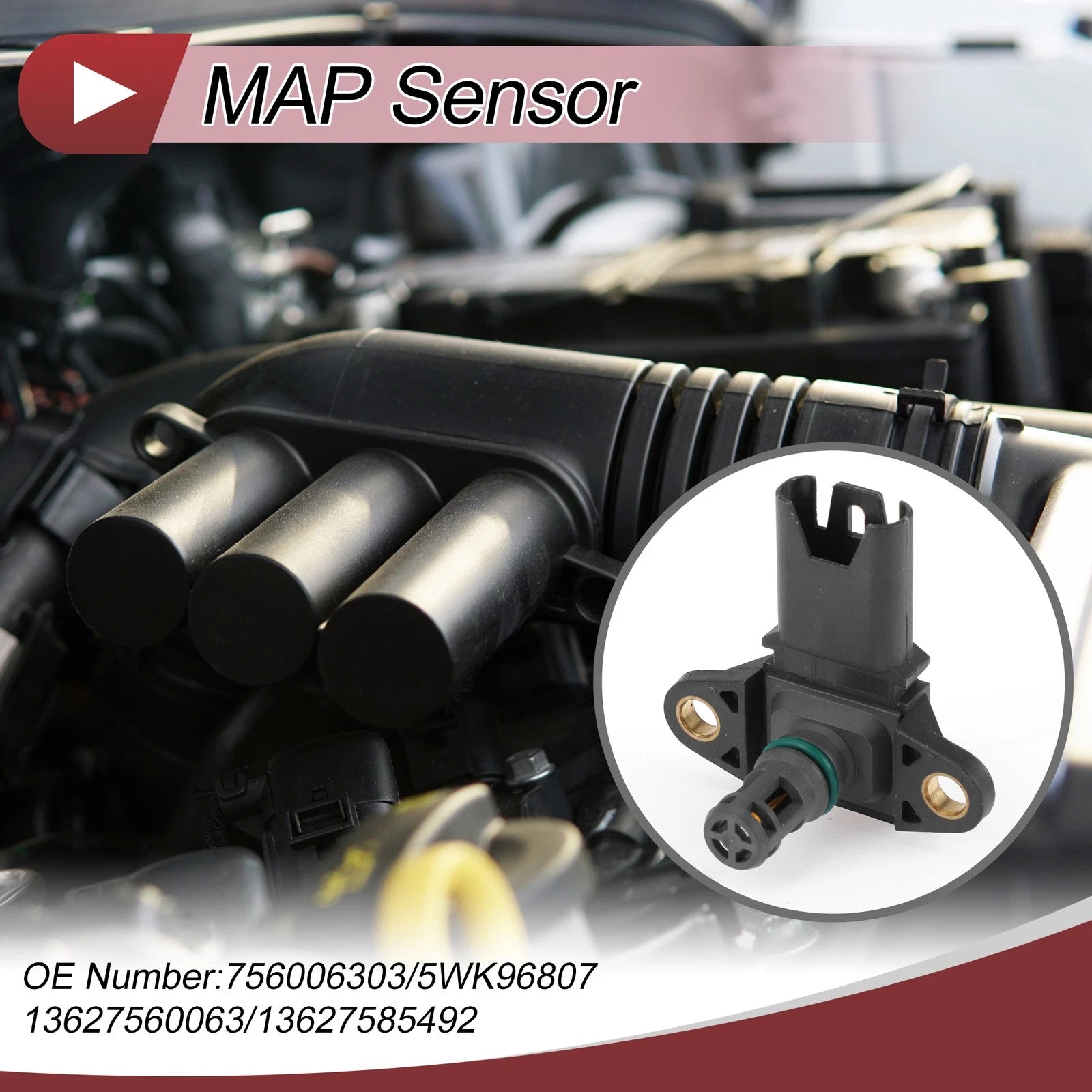 MAP Sensor for BMW 135i E82 (2005–2011) No.756006303