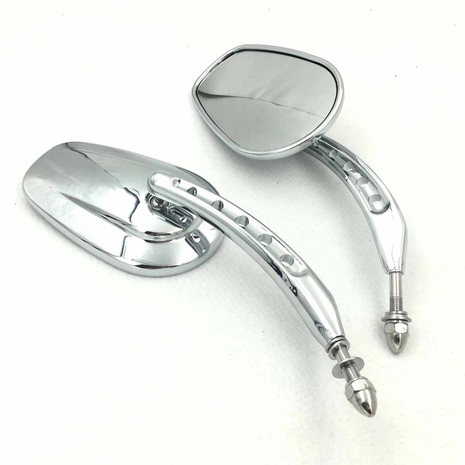 Chrome Big Side Mirrors for Harley Dyna (2006–2023)