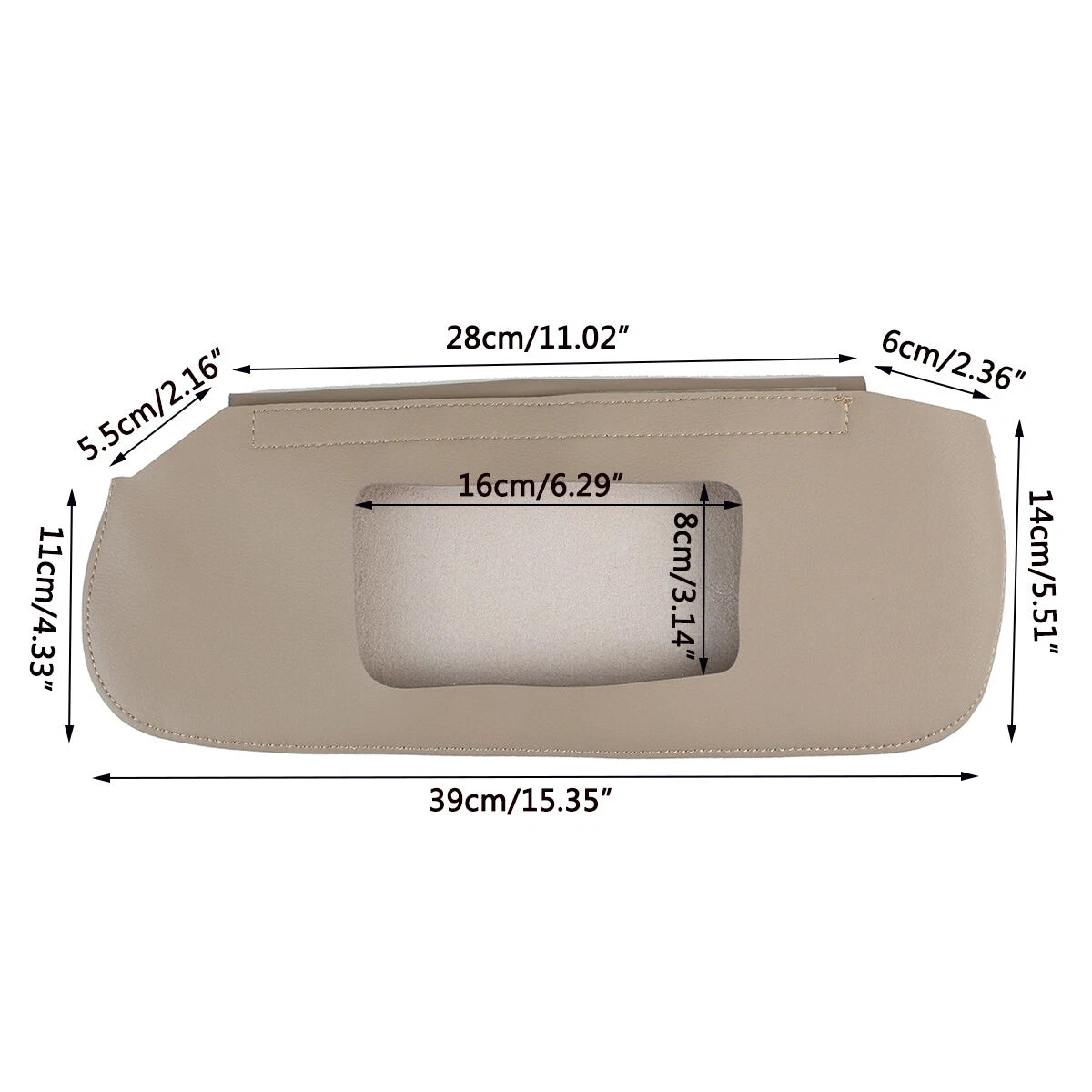 Beige Sun Visor Cover Skin for Chevrolet Camaro, Firebird (1993–2002)