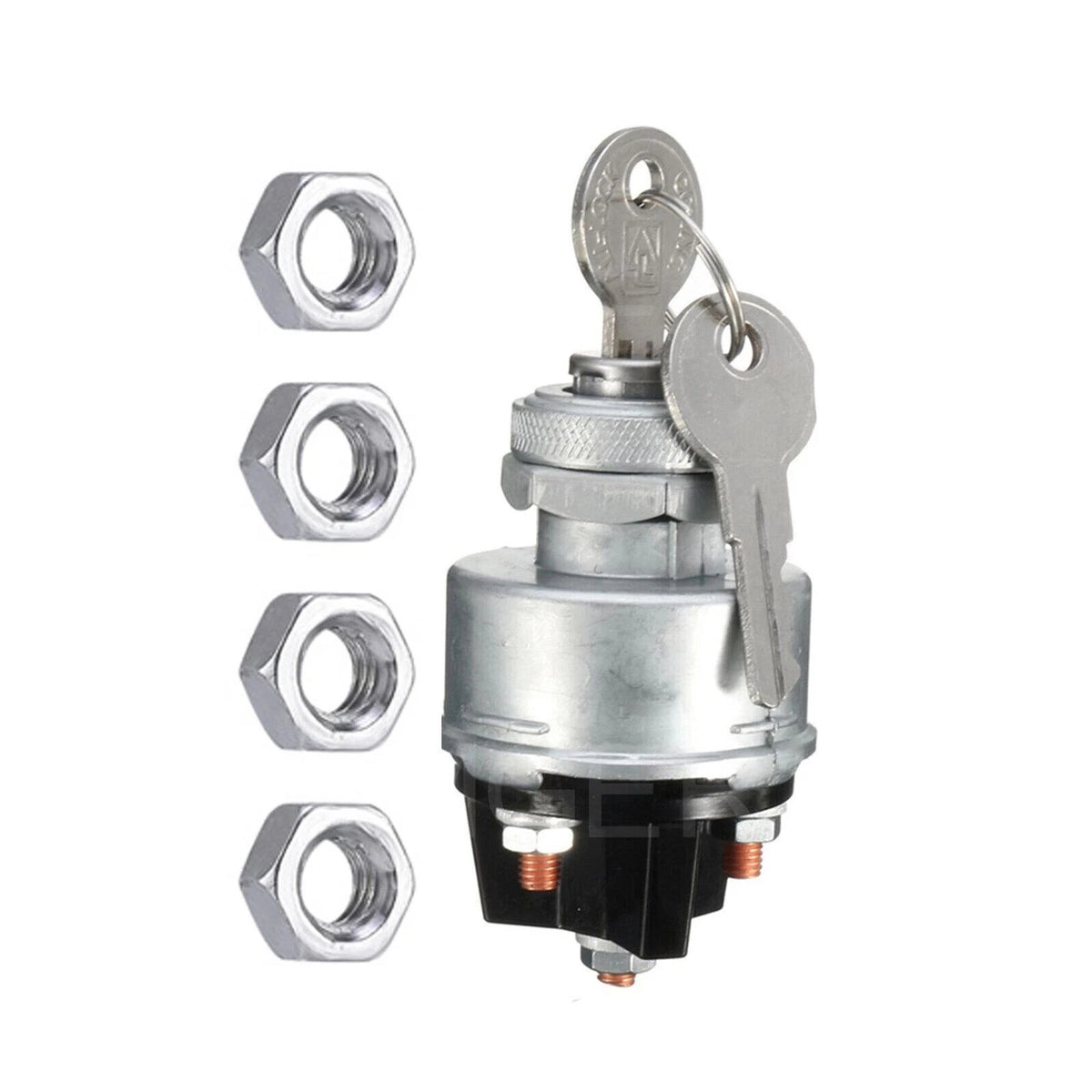 4 Position Ignition Switch for Car Truck Tractor (12V/24V)