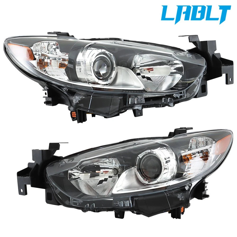 Set of 2 Halogen Headlights for Mazda 6 (2014–2017) LABLT