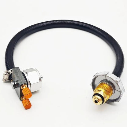 Built-in Pressure Relief Valve for 1LB Propane & MAPP Gas Refills