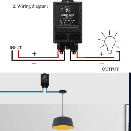 New Wireless Relay Switch 12V Remote Control Switch DC12V/24V/48V/72V 30A Relay