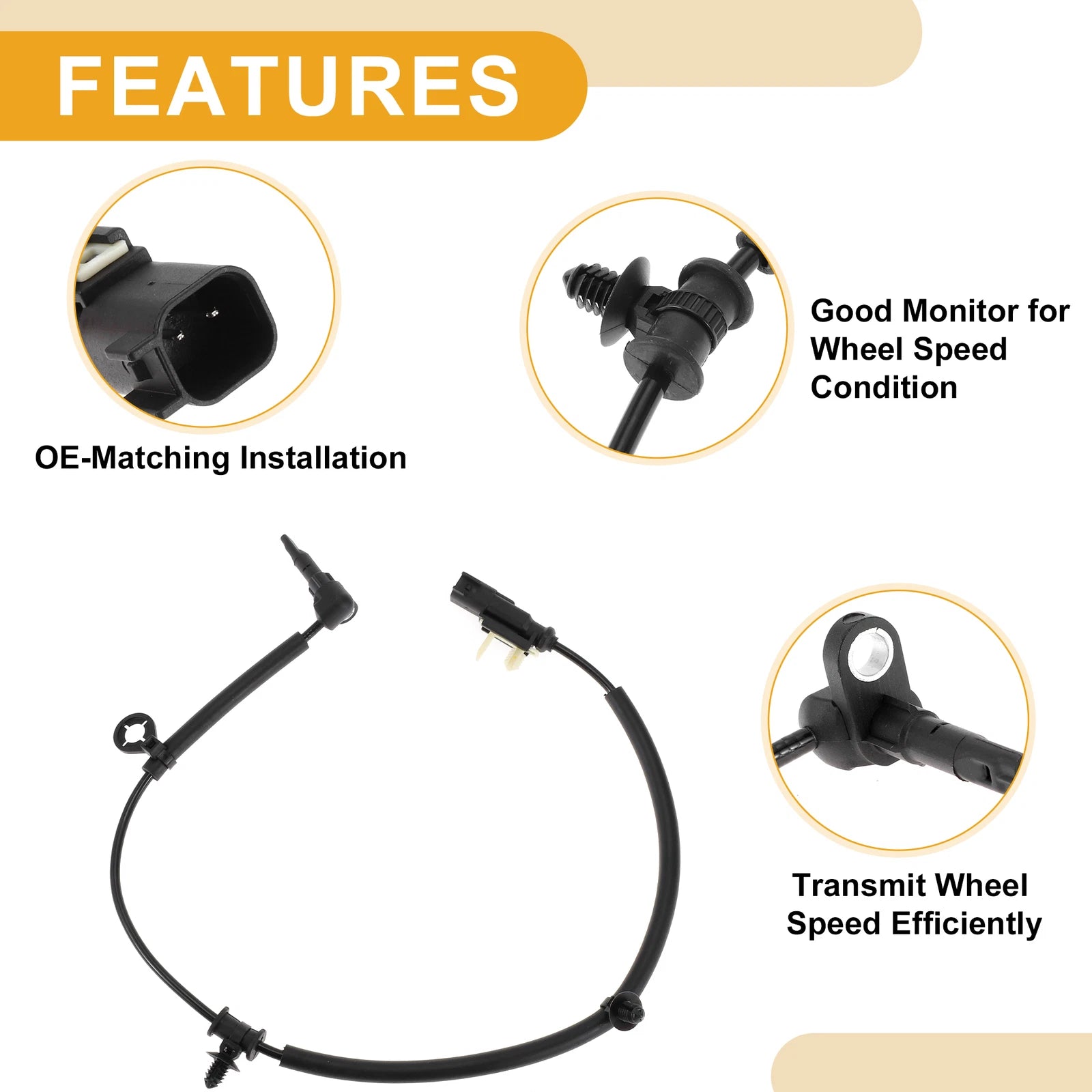 ABS Wheel Speed Sensor No. 84250931 for Buick Envision (2018–2020) Rear