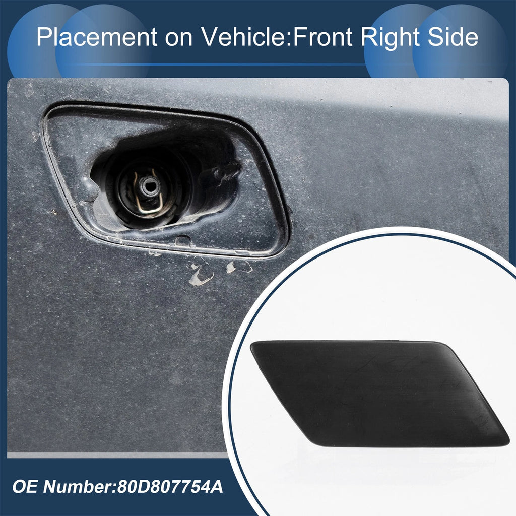 Front Right Washer Nozzle Cover Cap for Audi Q5 S Line (2018–2020) Unpainted