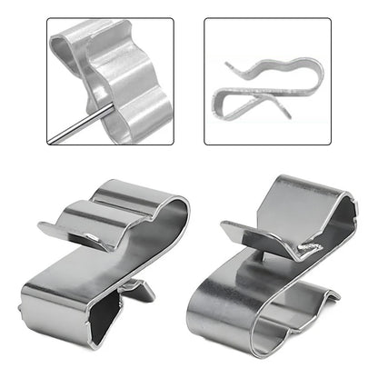 150PCS Stainless Steel Wiring Clamps for Trailer and Solar Panel Cables