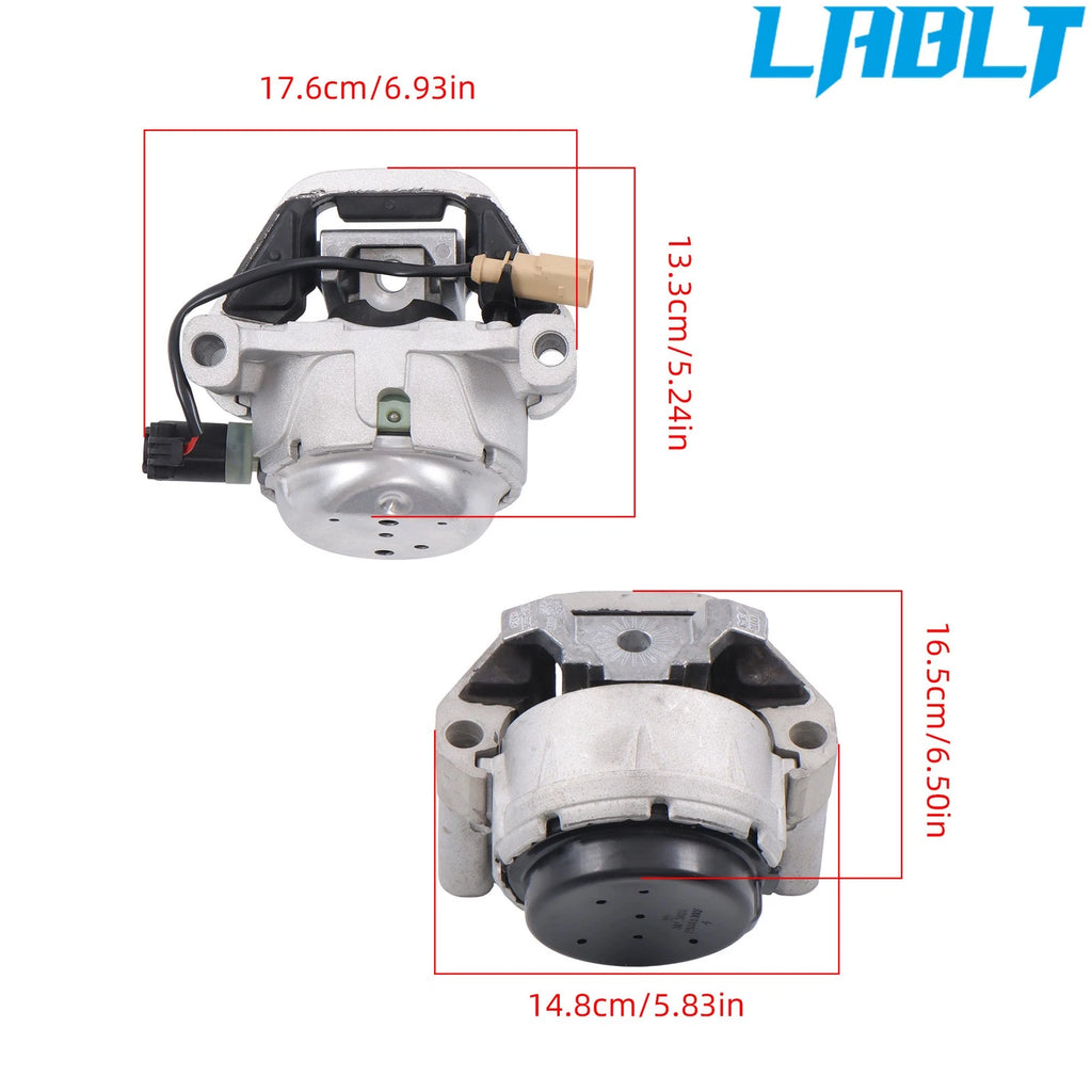 3X Engine & Trans Mounts for Audi A6 2.0L FWD (2012–2018) LABLT